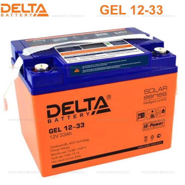 Аккумуляторная батарея Delta GEL 12-33 в Волгограде