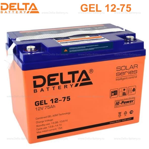 Аккумуляторная батарея Delta GEL 12-75 в Волгограде