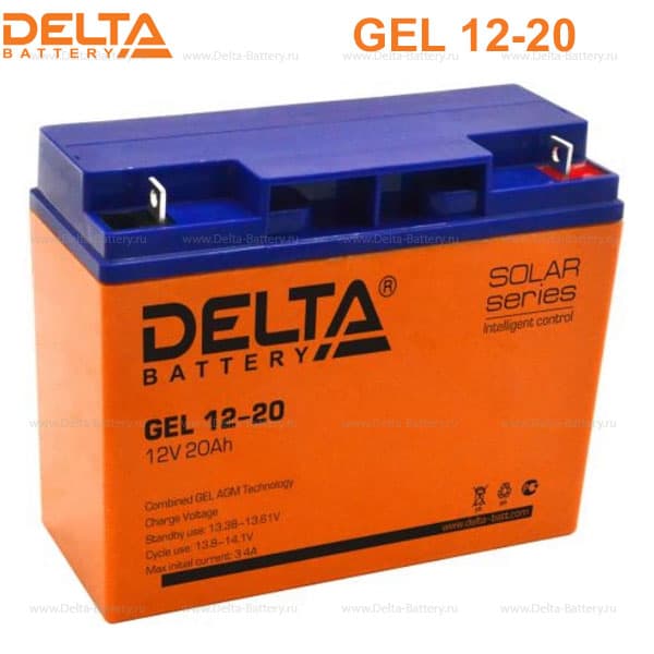 Аккумуляторная батарея Delta GEL 12-20 (12V / 20Ah) в Волгограде