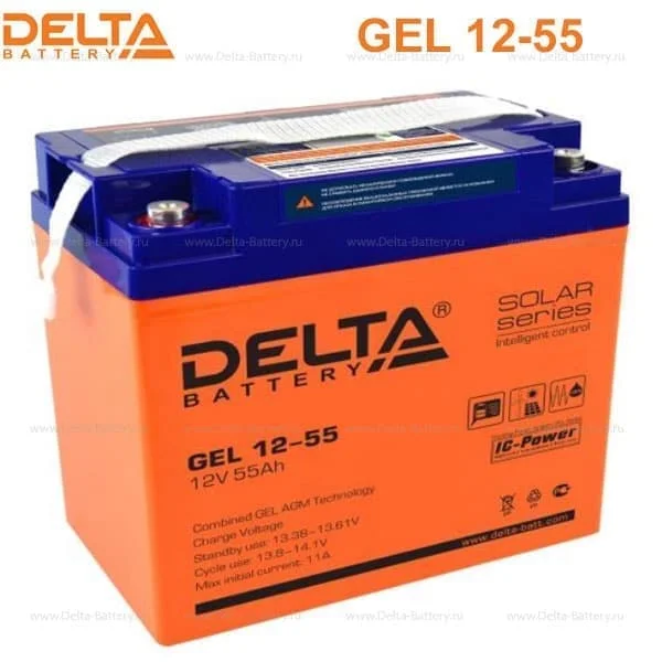 Аккумуляторная батарея Delta GEL 12-55 в Волгограде